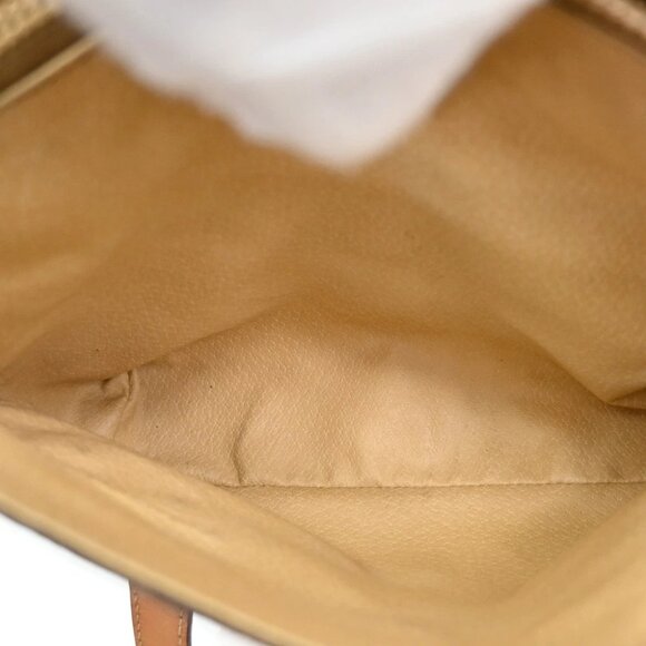 CELINE Logo Macadam Pattern Shoulder Bag PVC Leather Brown Italy - Picture 14 of 16